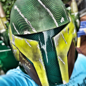 OPLE Props Mandalorian T-Visor Boba Fett Lense Visor BobaFett Jango Fett T-Visor Helmetlense Costume Costumelense Visor T-Lense 