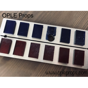 OPLE Props Service Mando Trophy aus Qualitäts Imperium Rangabzeichen OPLE Steine Mandalorianer Trophäe geweatherte Rank bars Cos