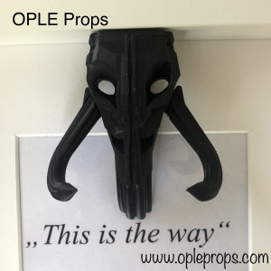 OPLE Arts picture frame Mandalorian Bounty Hunter This is the way Mythosaur Skull Prop rankbar Weapon Blaster Model