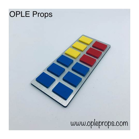 OPLE Props quality rank bar empire rebels series style Grand Admiral Thrawn cosplay opaque tiles admiral rankbar animated