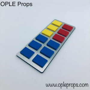 OPLE Props quality rank bar empire rebels series style Grand Admiral Thrawn cosplay opaque tiles admiral rankbar animated