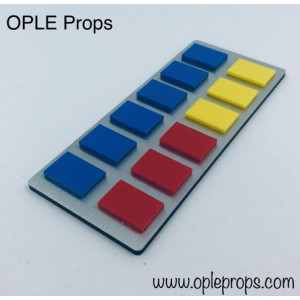 OPLE Props quality rank bar empire rebels series style Governor Arihnda Pryce Grand Moff cosplay opaque tiles admiral rankbar an