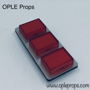 OPLE Props quality rank bar 2nd Lieutnant push buttons cosplay movie prop pushbuttons accurate 501st rankbar insignia plaque