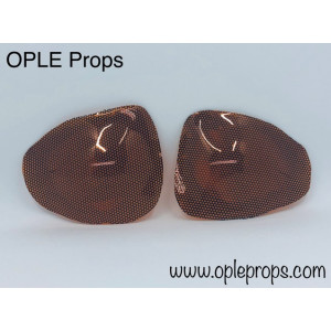 OPLE Props Darth Vader helmet lenses amber CRL lvl 3 slightly bulbed bubbled shape glasses Cosplay ro anh esb rotj Helmetlense C