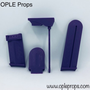 OPLE Props Range Finder Set + Ohrabdeckung Mandalorianer Helm Boba Fett Jango Fett Mando Rangefinder bounty hunter kopfgeldjäger