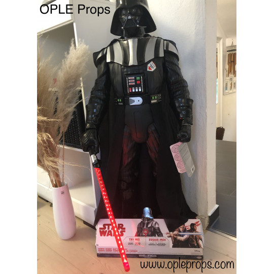 OPLE Props Lumos Beleuchtungssystem für Jakks Pacific Darth Vader Figur 120cm Großfigur 47inch leuchtendes Lichtschwert Darthvad