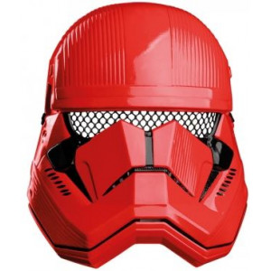 OPLE Props Rubies 3201051 Red Stormtrooper 1/2 Mask EP IX Child Sithtrooper für Kinder Trooper Kostüm Costume Erste Ordnung Rise