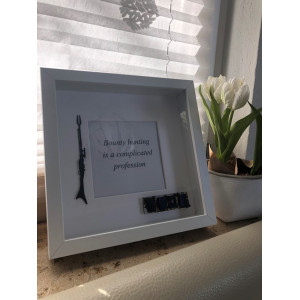 OPLE Arts picture frame Mandalorian Bounty Hunter Bounty hunting is a complicated profession Prop rankbar Weapon Blaster Model -