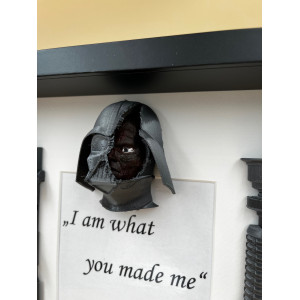 Picture frame Darth Vader I am what you made me Obi Wan Kenobi Lightsaber