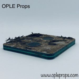 OPLE Props Service Mando Trophy aus Imperium Qualitäts Rangabzeichen mit Push Buttons Mandalorianer Trophäe geweatherte Rank bar